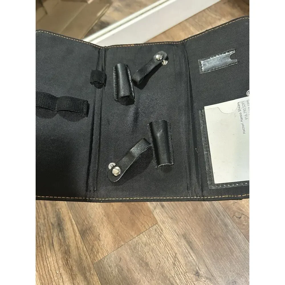 HATTORI HANZO Shears Protector STORAGE CASE ONLY! Hair Stylist Trifold Black